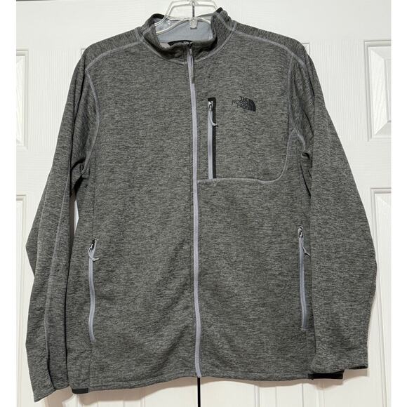 The North Face Men's Heather Gray Fleece Zip Up Jacket, Size XL - Picture 1 of 6